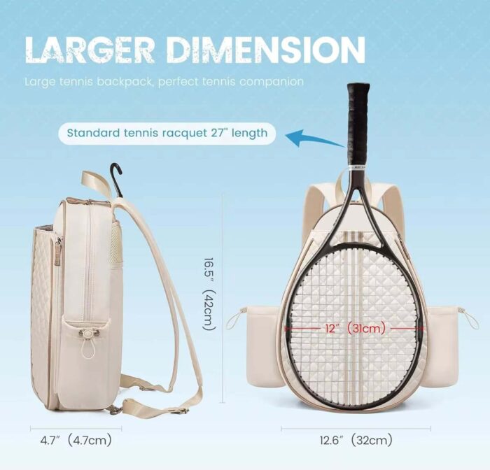 Multi-Function Tennis Racket Bag Badminton Backpack - Image 5