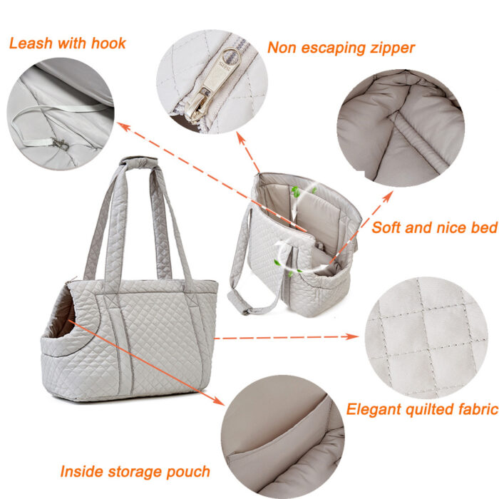 Quilting Pet Shoulder Bag - Image 4