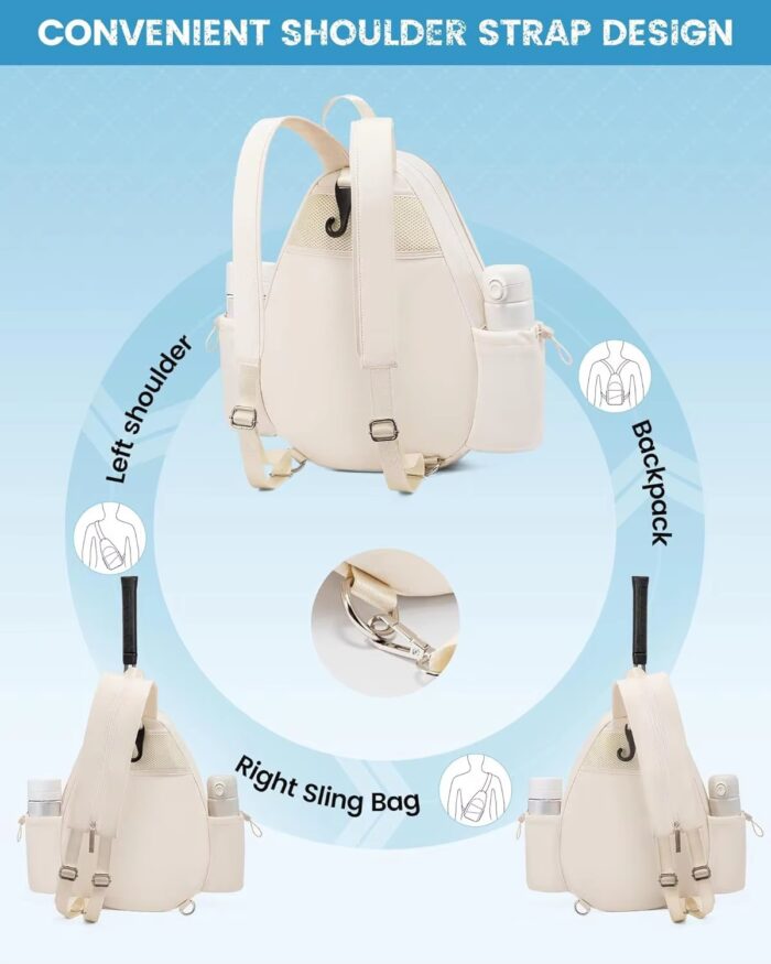 Multi-Function Tennis Racket Bag Badminton Backpack - Image 3