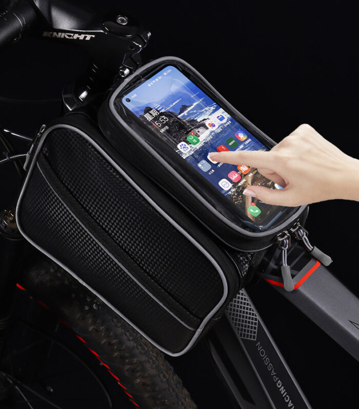 Cycling Bag with Phone Touch Pouch - Image 4