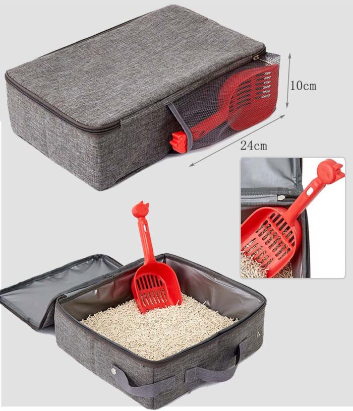 Portable Cat Litter Tray for Outdoor - Image 2